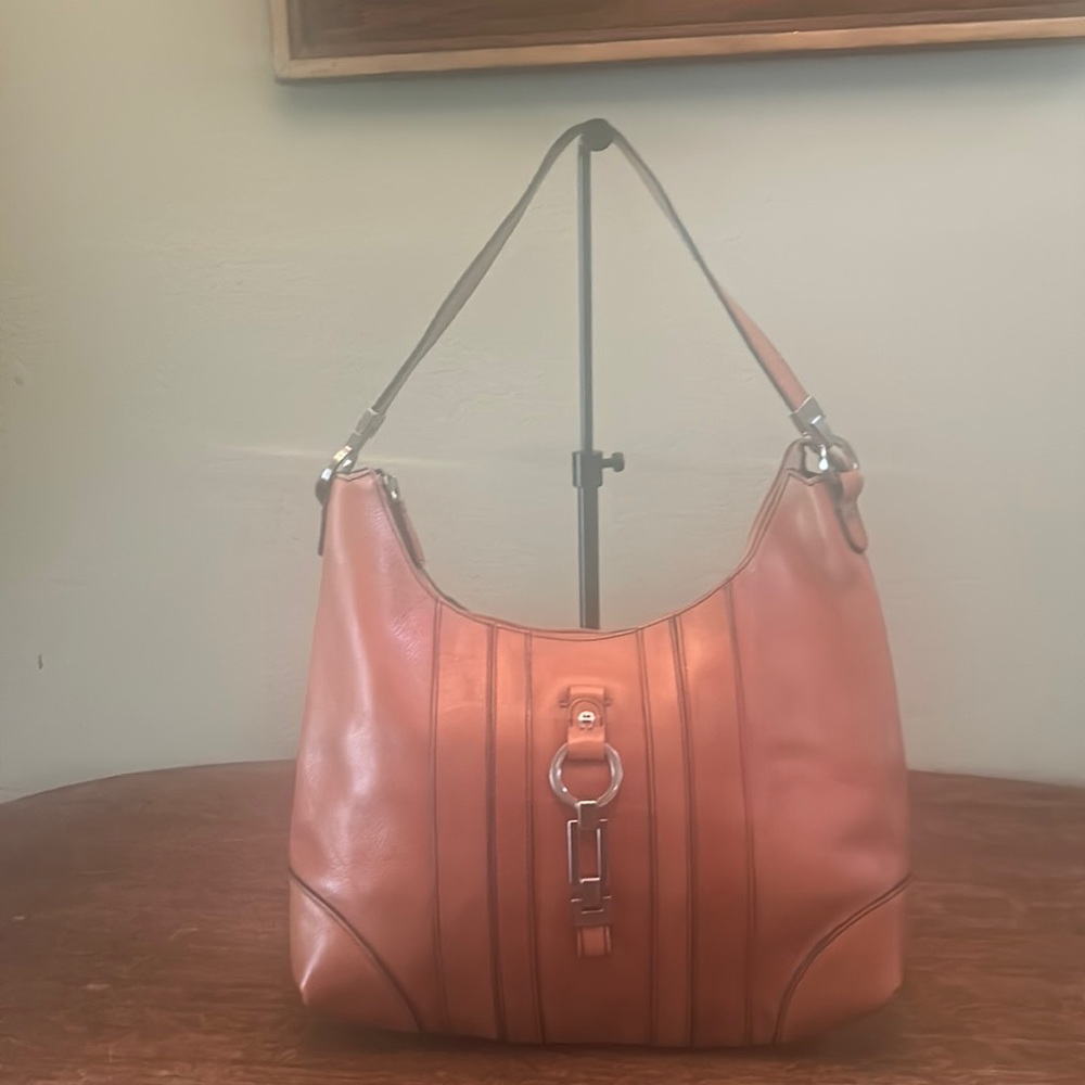Etienne Aigner Vintage Tan leather Hobo Shoulder Bag